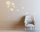 Roses Flying Vinyl Decals Modern Wall Art Stickers